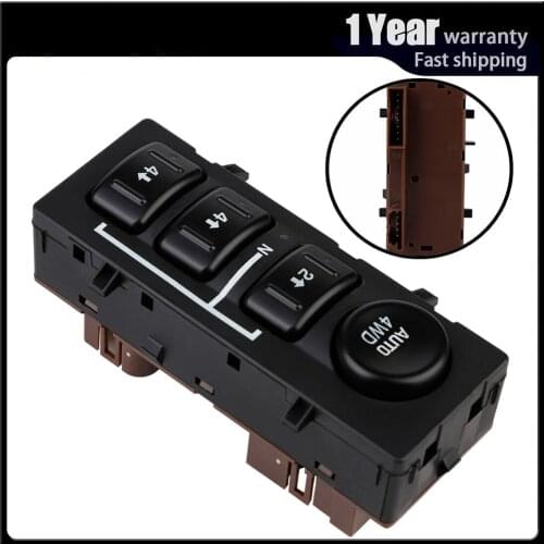 4WD 4x4 Wheel Transfer Case Selector Button Dash Switch for Chevrolet Silverado Suburban 15136039, 15164520, 19259313 Z062