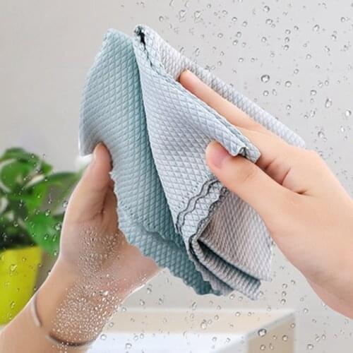 Microfiber Glass Cleaning Cloths Lint Free Rags for Dish Windows Cars Mirrors Polishing 20 Pack