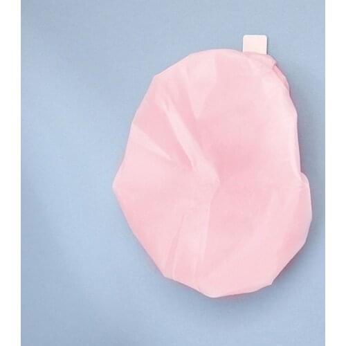 Women Thicknen Waterproof Shower Cap Kitchen SPA Long Hair Protection Cover Solid Color Reusable Elastic Bathing Hat