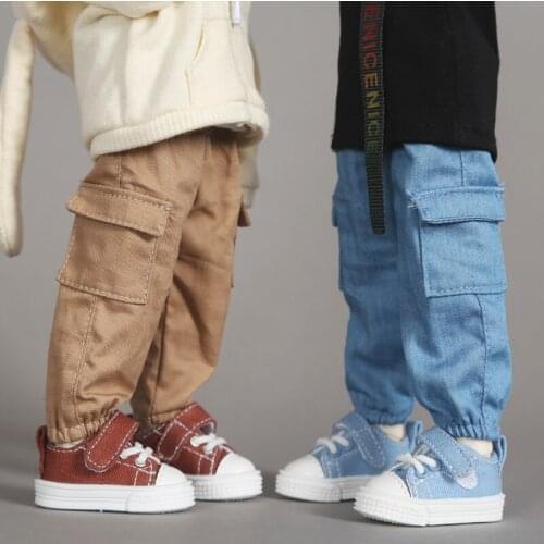 BJD 6-point baby clothes tooling pants pocket pants 1 / 6 yosd baby clothes big 6-point baby clothes