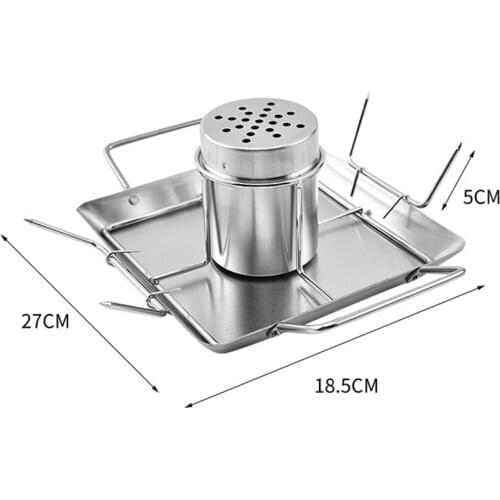 Vertical Beer Can Chicken Roaster Rack Vegetable Spikes for Oven BBQ Grills