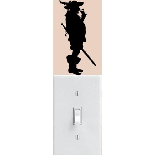 Musketeer With Sword Drink Vinyl Bedroom Decor Switch Stickers Decals 6SS0002