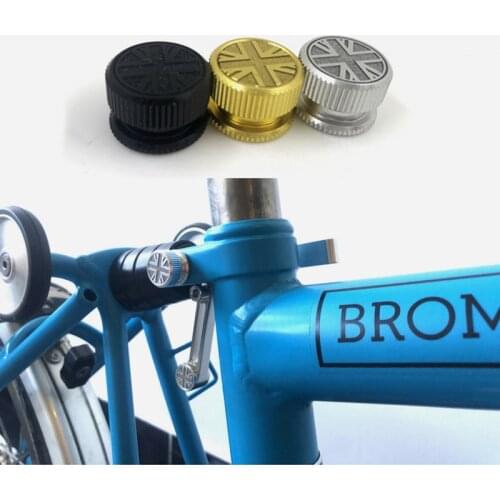 Bicycle shock absorber seat tube clamp nut for brompton bike rear shock absorber tube frame universal gold silver black