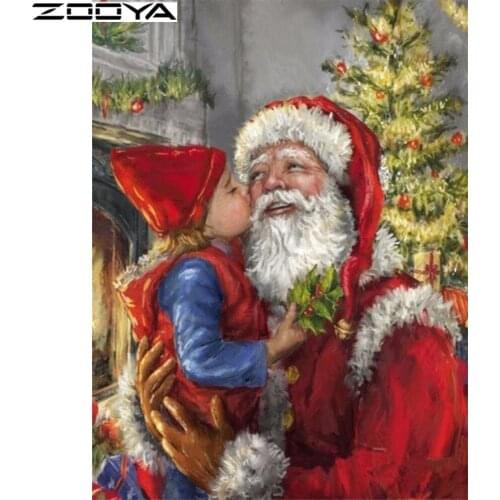 Zooya Full Drill Square 5D Diamond Painting Santa Claus Sale Diamond Embroidery Icons Diamond Mosaic Picture Cross Stitch CH004