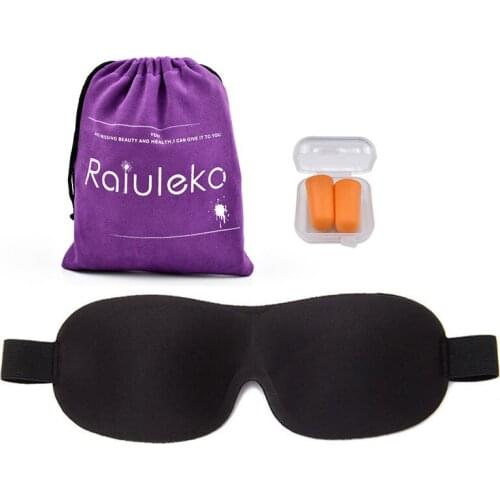 3D Sleep Mask Fast Sleeping Eye Mask Eyeshade Cover Shade Patch Women Men Soft Portable Blindfold Travel Rest Send Bag Earplug