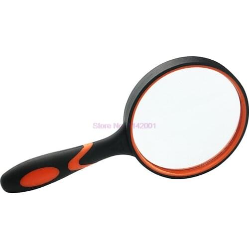 50pcs 100mm Magnifying Glass Portable Handheld Magnifier for Jewelry Newspaper Book Reading High Definition Eye Loupe Glass
