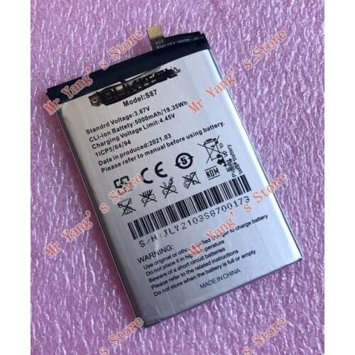 Oukitel S87 phone battery 5000mah 3.87V for oukitel S87 phone battery