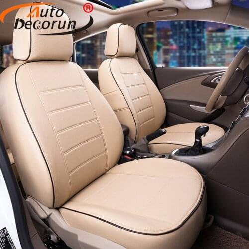 AutoDecorun Dedicated PU leather Seat Covers for Kia Niro 2017 Car Seat Cover Set Cushion Seat Supports Protectors Accessories
