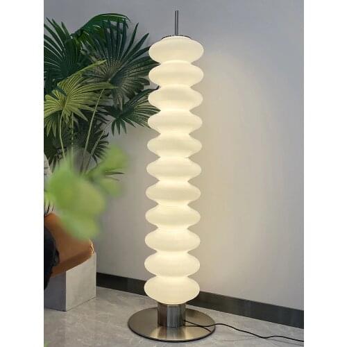 Denmark Nordic Living Room White Glass Floor Lamp Hotel Engineering Designer Simple Personality Home Lighting