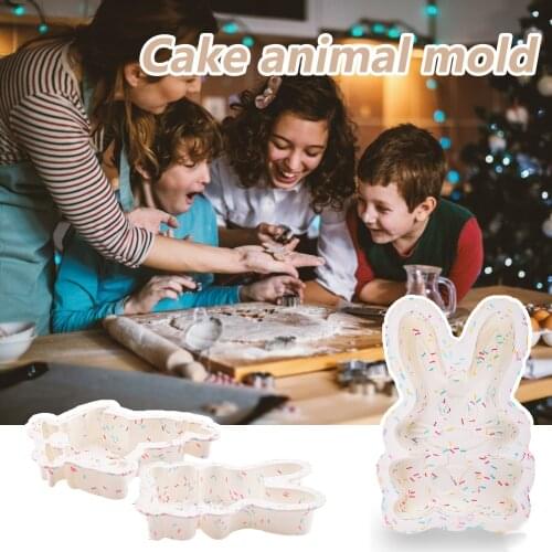 Rabbit Silicone Mold Cake Diy Color Qifeng Animal Shape Cake Mold 1pc Silicone Cake Mold Jelly And Candy Mold 3d Mold Diy Best