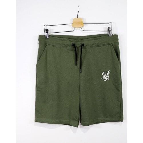 SikSilk Jersey Combed Cotton Shorts Khaki