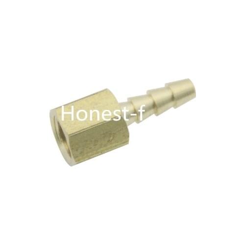Brass BSP Fitting Coupler / Adapter 1/8" Female BSPP x 3/16"(5mm) Hose Barb Fuel Gas