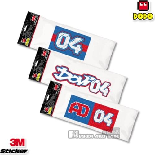 Moto GP Race Driver Car Stickers Reflective Motorcycle Helmet Decals Bumper for 04 Andrea Dovizioso