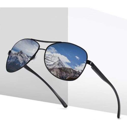 Men Vintage Aluminum Polarized Sunglasses Classic Brand Sun glasses Coating Lens Driving Eyewear For Men/Women