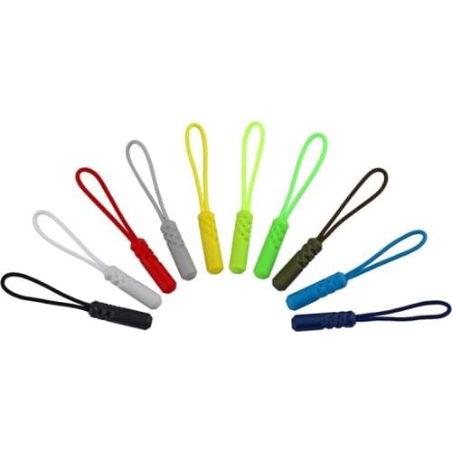 Wholesale 1000 pieces Zipper Slider Zip End Fit Rope Tag Fixer Zip Cord Tab Replacement Clip Broken Buckle for Clothes Bags