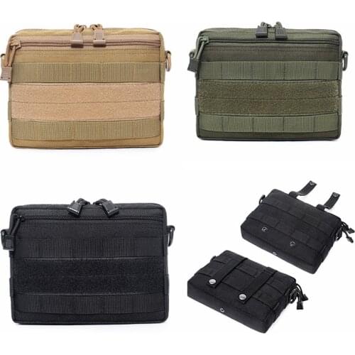 Outdoor Camping Hiking Molle Waist Bag Mobile Phone Pouch EDC Belt Hang Pouches Hunting Bags Tactical Pack 3Colors
