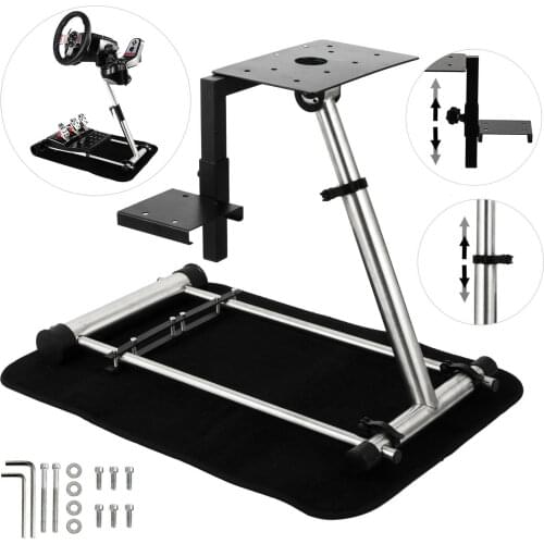 Steering Wheel Stand Adjustable G920 Racing Wheel Stainless Steel Wheel Stand fit for Logitech G27 G25 G29 G920