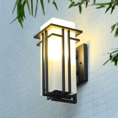 Simple European Outdoor Waterproof Wall Lamp Balcony Wall Garden Corridor Aisle Garden Lights