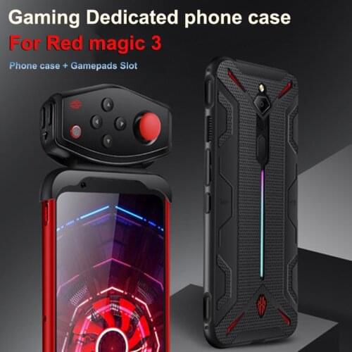 Shockproof Protective TPU soft phone Cases for ZTE Nubia Red Magic 3 Case Heat Dissipation Cover Support Gamepad RedMagic 3 Case