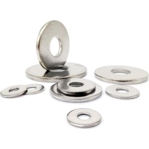 M2.5 M3 M3.5 M4 M5 M6 M8 M10 M12 M16 A2-70 304 Stainless Steel Extra Large Oversize Big Wide Thick Plain Gasket Shim Flat Washer