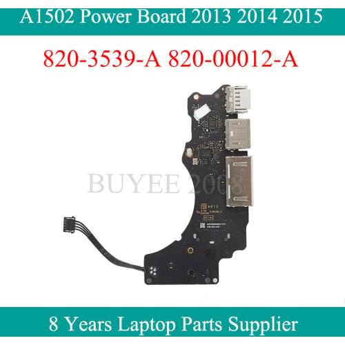 Original Laptop A1502 USB HDMI Card Reader 820-3539-A 820-00012-A For Macbook Pro 13.3" A1502 Power Board 2013 2014 2015 Year