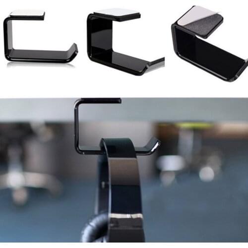 Headphone Hanger Display Stand Holder Acrylic Hook Under Desk Headset Wall Mount