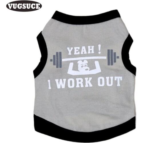 VUGSUCE Soft Cotton Pet Dog Vest Cooling Print Dog Clothes Summer Shirt for Small Large Dogs Puppy Coat Costume for Chihuahua