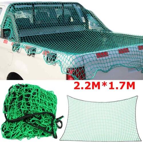 220x170cm Green Cargo Arrangement Net Elastic Mesh Car Rail Ship Trunk Cargo Luggage Storage Net Auto Parts