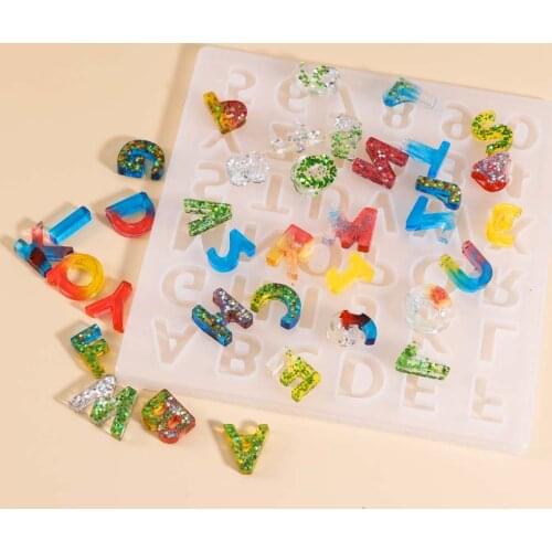 1Pcs Alphabet Epoxy Resin Molds Jewelry Making Arts and Crafts Supplies Jewelry Storage Office Home Decor Decorations Keychain