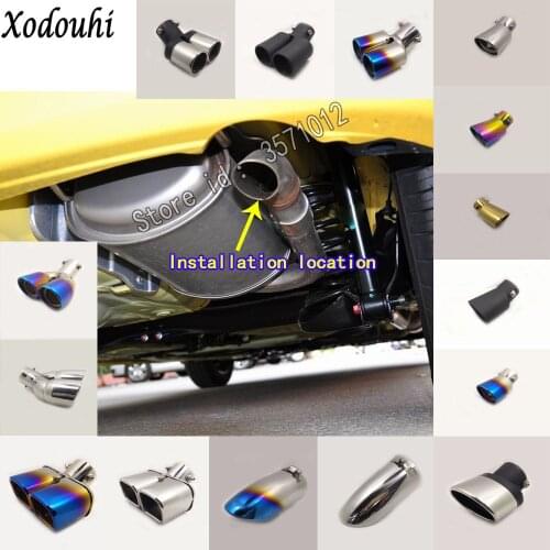 For Honda Fit jazz 2008 2009 2010 car body cover muffler exterior back end pipe dedicate exhaust tip tail outlet ornament 1pcs