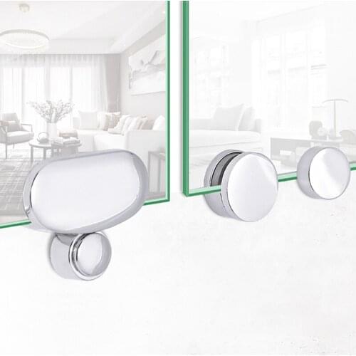 1Pcs Bathroom Mirror Glass Mirror Hanger Fixed Accessories Advertising Plate Glass Clamp Fixed Clip Mirror Mirror Fixed Fittin