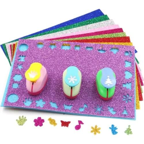 10Pcs/Pack A4 Powder Glitter EVA Foam Paper Sponge Sheet Kids DIY Crafts Wedding Party Supplies S06 21 Dropshipping