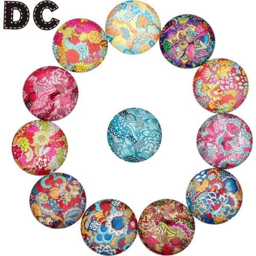 20pcs/lot 10/12/14/20/25mm Chinese Festival Photo Flatback Cabochon Grass Beads For DIY Base Rings Bracelet Tary Jewelry Making