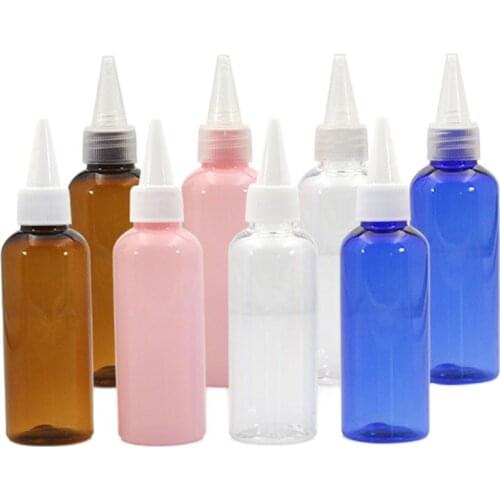50ml 50pcs/lot Exquisite Needle Tip Bottle High Grade Refillable Plastic Liquid Dispenser Travel Empty Dropper Squeezable Bottle