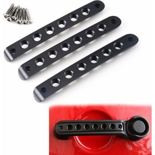 Red Black Front Rear Door Grab Handle Inserts Cover for-Jeep Wrangler JK JKU Unlimited Rubicon Sahara Accessories Parts 2007-16