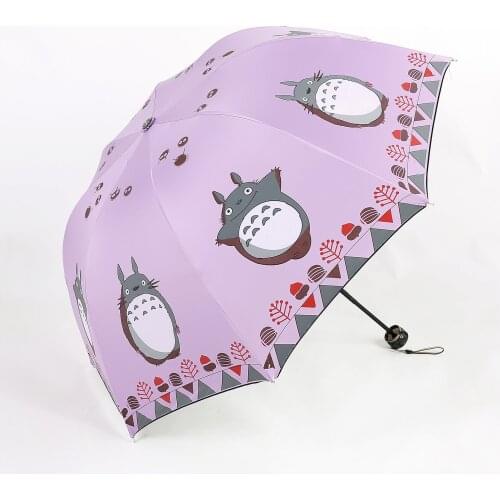 Children Umbrella Anime My Neighbor Totoro Cute Daily Folding Umbrella Cosplay Collection Kids Cartoon Dragon Cat Umbrella