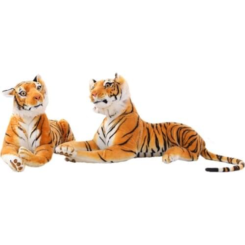 30-75cm Simulation Forest Tiger Plush toy Stuffed Soft Animal Tiger Pillow Dolls For Children Kids Birthday Gift