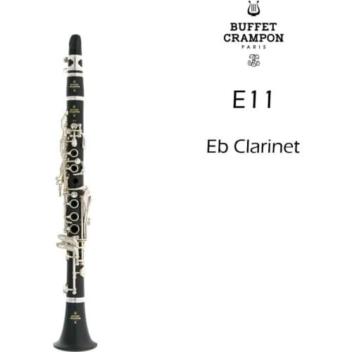 Brand New Buffet Crampon E11 Clarinet in Eb BC2301-2-0W 17 Keys Ebony Wood Nickel plated With Case Free Shipping