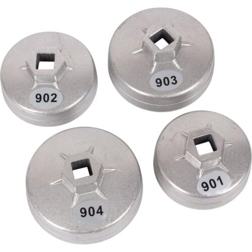 Aluminum Alloy 1/2 Square Drive Cap Oil Filter Wrench Housing Tool Remover For Auto BMW Audi Honda Type 901 ~ 915 65mm - 101mm
