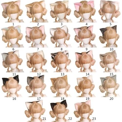 Fashion Sweet Headbands Cute Emulation Plush Lolita Handmade Hairpin Headwear Hair Costume Accessories for Party Daily