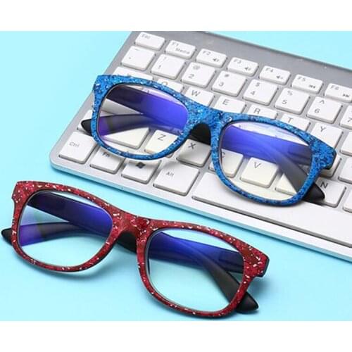 Fashion border reading glasses clear anti-blue anti-fatigue unisex reading glasses factory direct