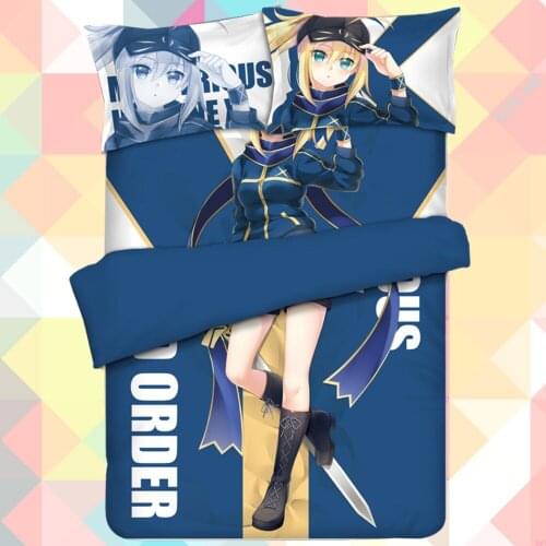 Anime Cartoon Fate Grand Order Mysterious Heroine X Alter Bedding Set With Pillow Cases Bed Sheet Duvet Cover Set 4pc 170006