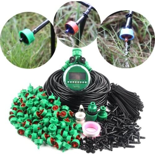 10~50M Drip Irrigation Watering Kits 8LFlow Micro Irrigation Dripper Plant Self Watering Pressure compensation Irrigation System