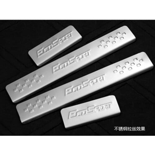 Stainless Steel Car Door Sill Scuff Plate Guard Sills For Ford Ecosport 2013-2016