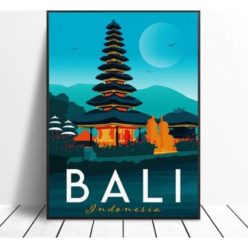 Bali Canvas Print Wall Art Poster Picture Modern Minimalist Bedroom Living Room Decoration No Frame