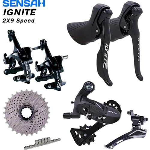 SENSAH IGNITE Shifter Derailleurs 2x9 Speed Caliper Brake Cassette Groupset Road Bike Bicycle 4700 5800 105 Empire Pro
