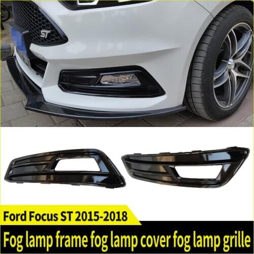 Fog lamp frame fog lamp cover and fog lamp grille are suitable for left and right ABS materials of Ford Focus ST 2015-2018