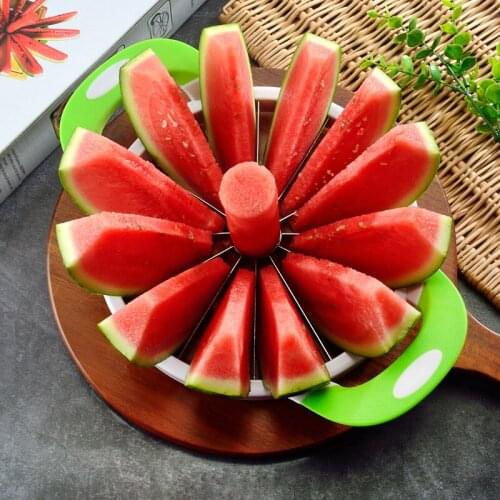 Watermelon Cutting Tool Stainless Steel Hami Melon Divider Fruit Denucleation Slicer
