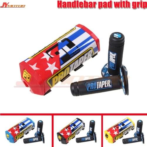 1 1/8" Fat Bar 28MM Handlebars Grips+Bar Pad Motorcycle MX Motocross Pit Dirt Bike Fit For EXC CRF YZF250 KLX RMZ