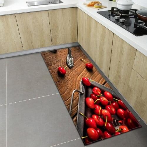 Modern Kitchen Floor Mat Home Entrance Doormat Bedroom Decoration Childrens Long Carpet Bathroom Balcony Hallway Rug Anti-Slip